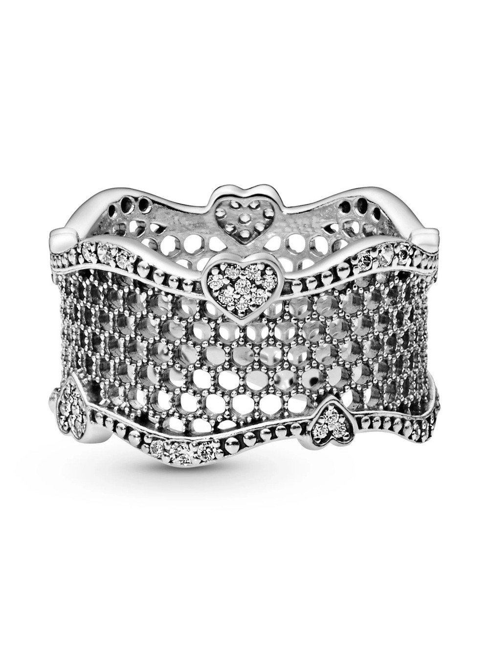 PANDORA LACE OF LOVE RING Size 8